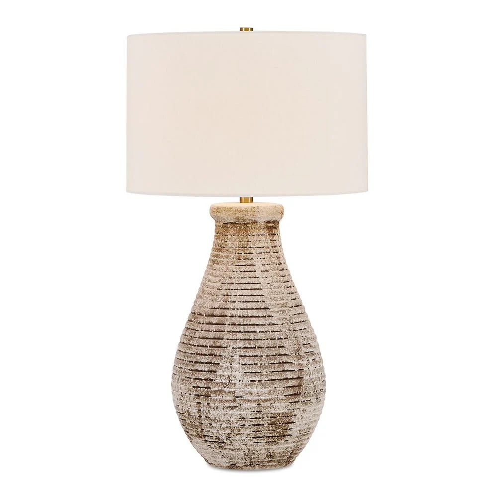 Uttermost Dorothea Stone Gray And Ivory Table Lamp - Image 3