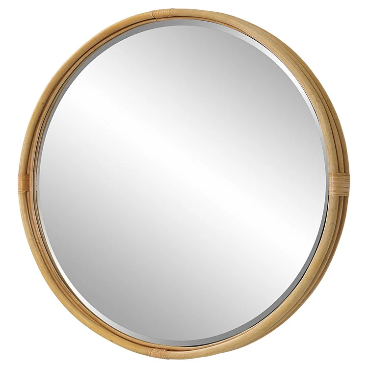 Uttermost Drift Away Natural Rattan Round Mirror - Image 4