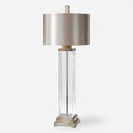 Uttermost Drustan Champagne Glass Table Lamp With Bronze Shade - Image 2