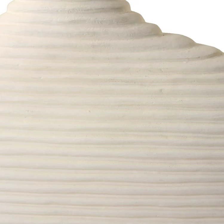 Uttermost Duostacked Matte White Textured Ceramic Set of 2 Vases - Image 3