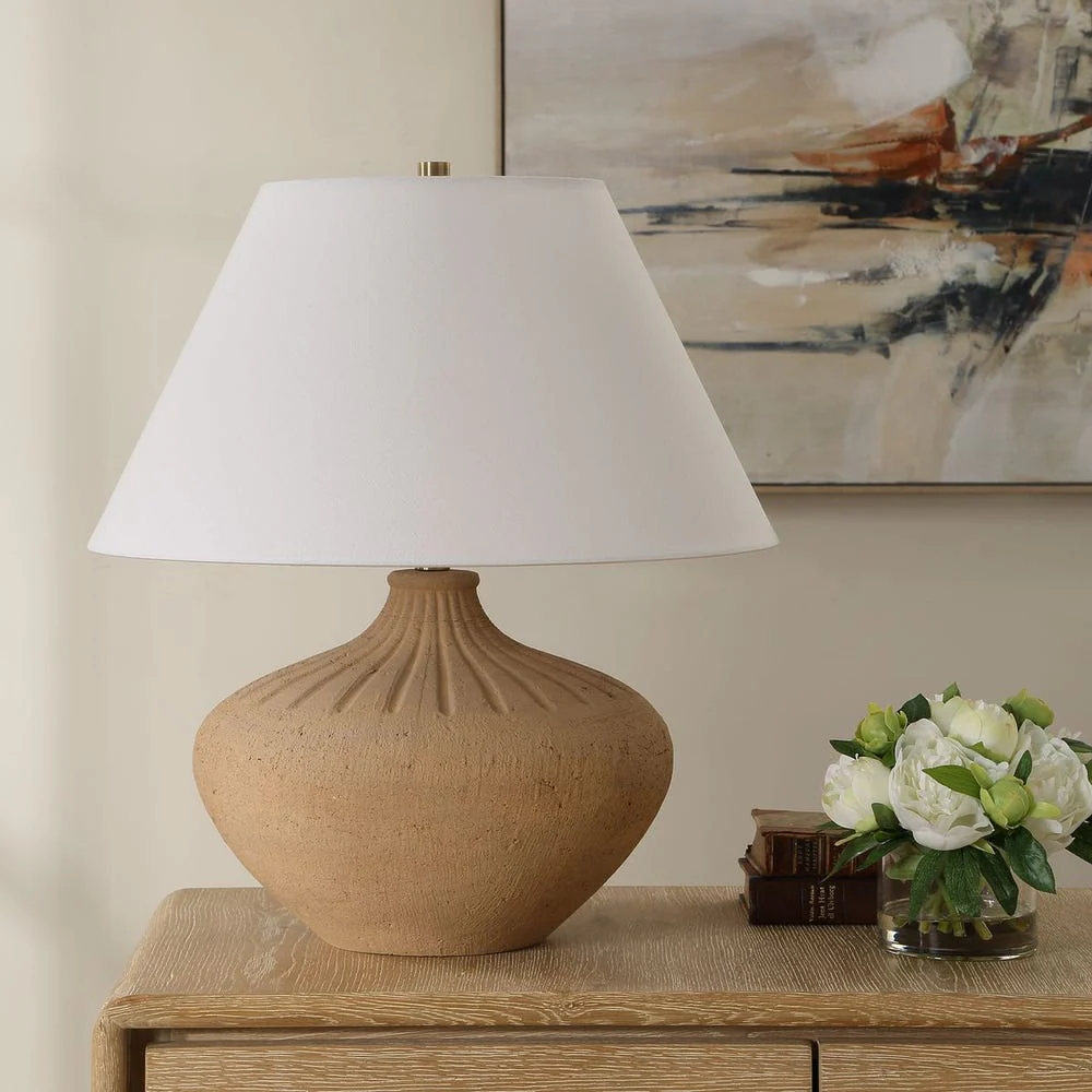 Uttermost Eldon Terracotta Urn Shaped Table Lamp - Image 2