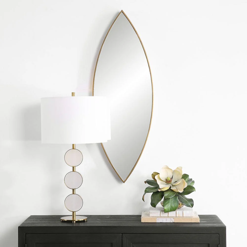 Uttermost Ellipse Antique Golden Bronze Mirror