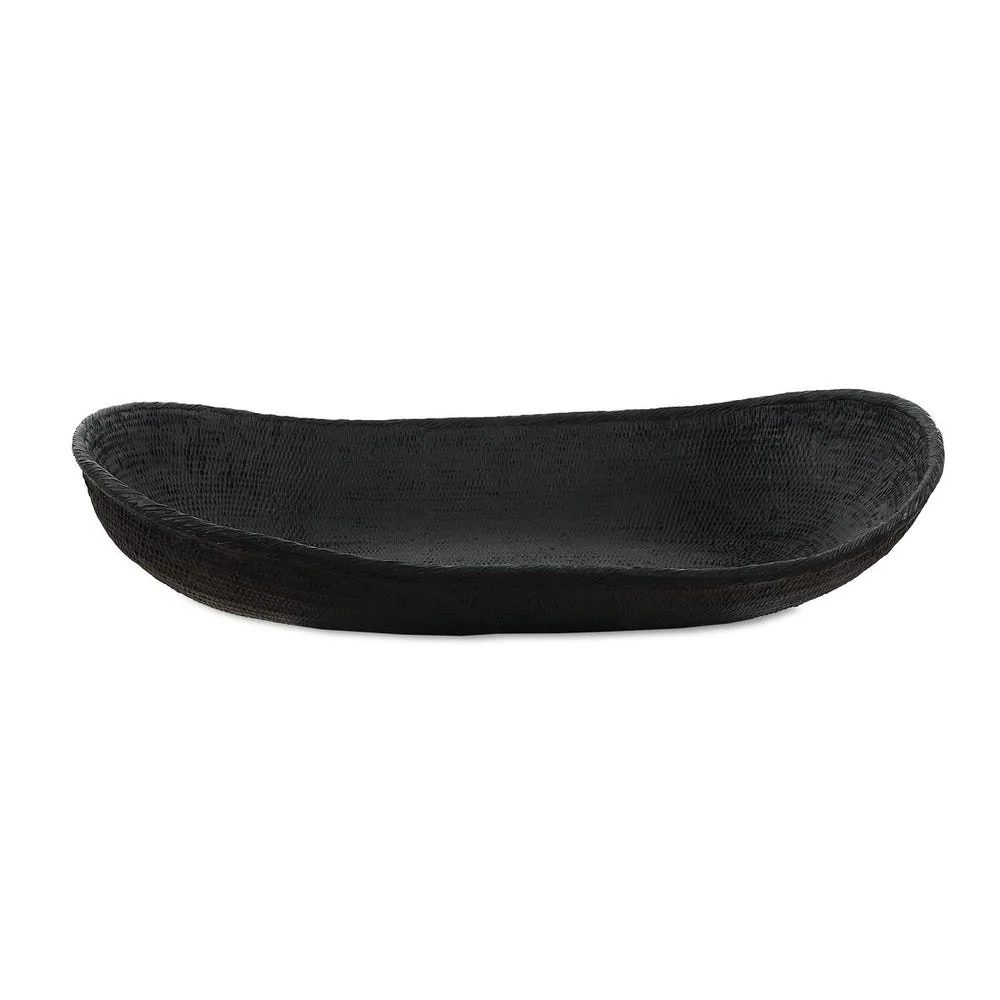 Uttermost Ember Weave Rich Black Finish Bowl ~ Indoor And Outdoor Use - Image 4