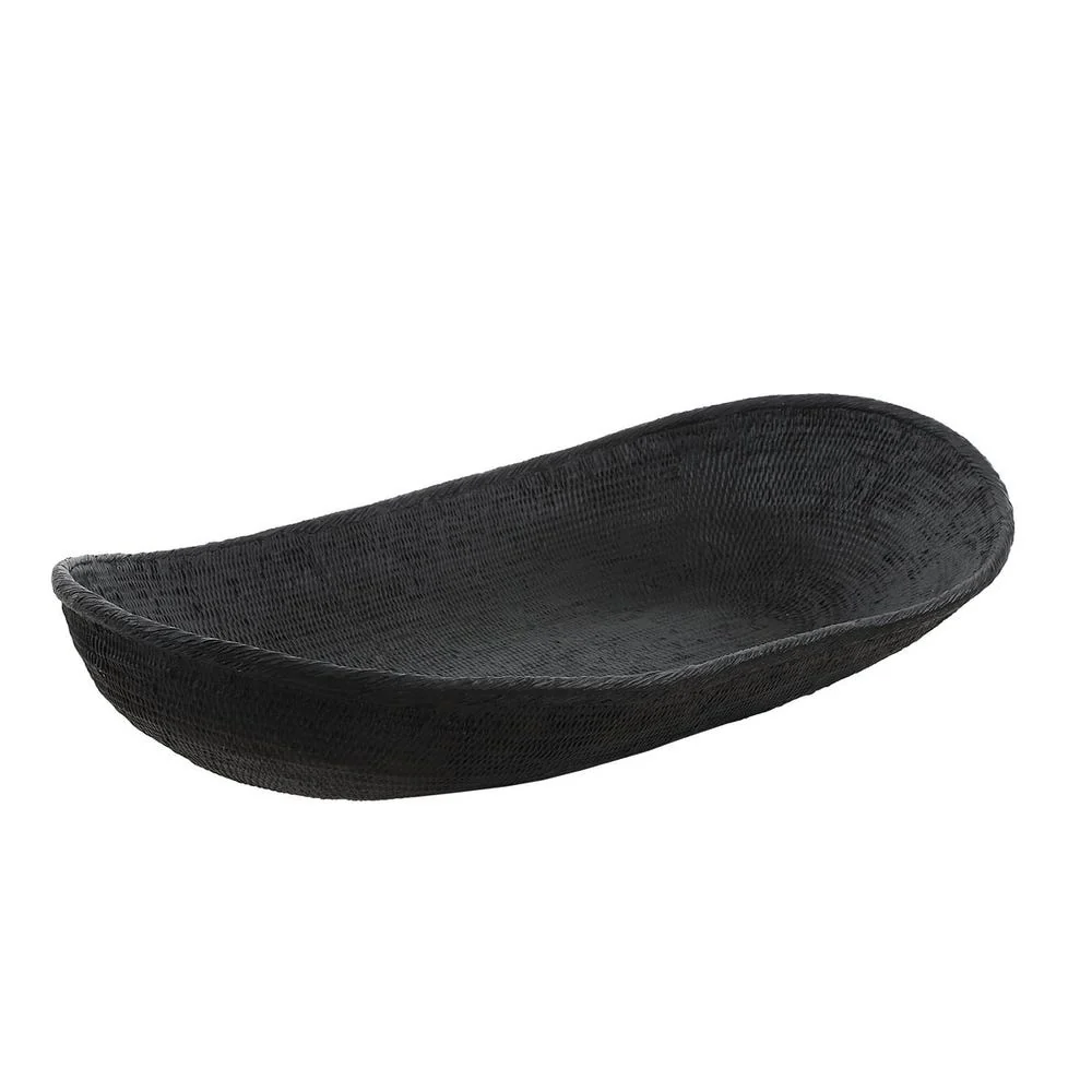 Uttermost Ember Weave Rich Black Finish Bowl ~ Indoor And Outdoor Use - Image 5