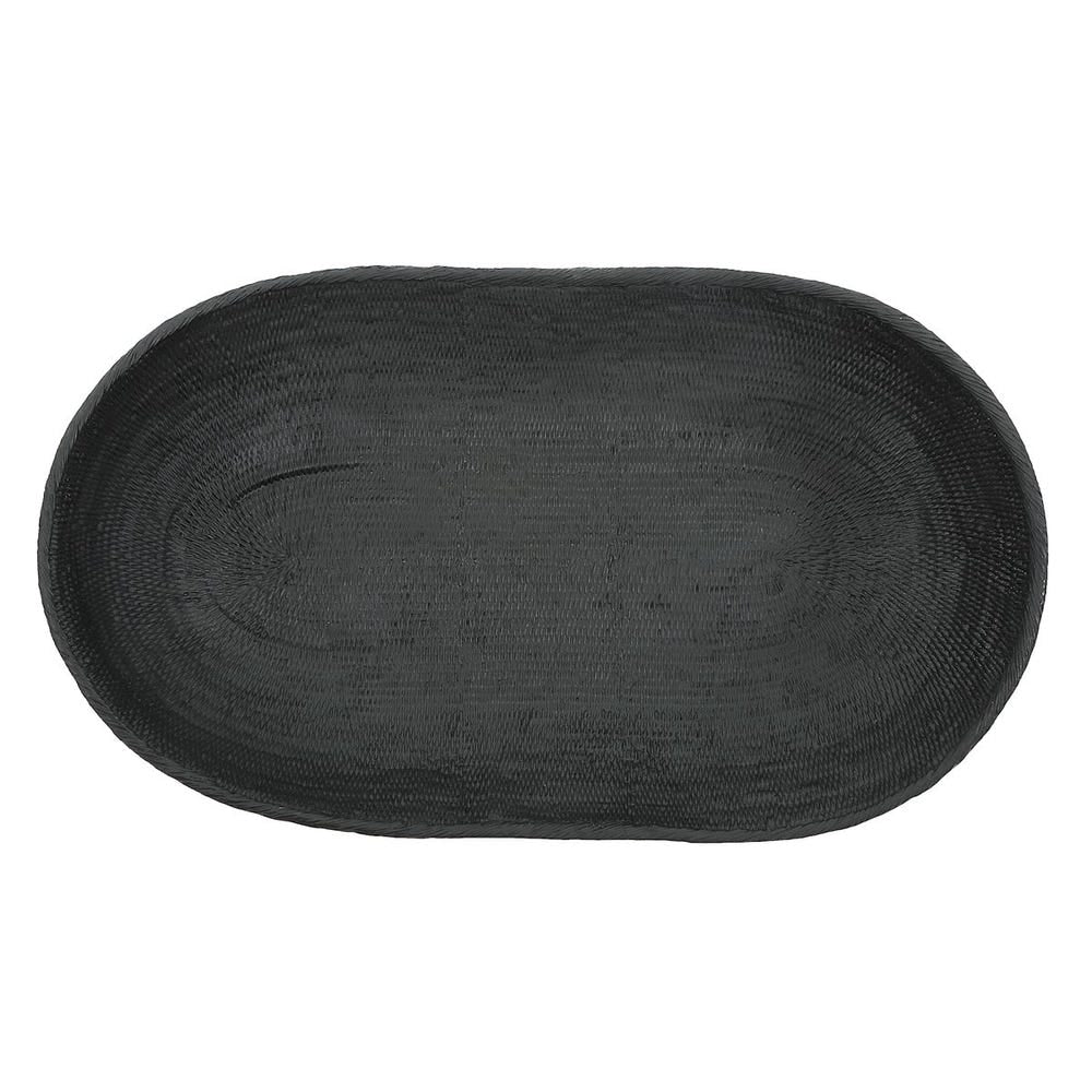 Uttermost Ember Weave Rich Black Finish Bowl ~ Indoor And Outdoor Use - Image 7