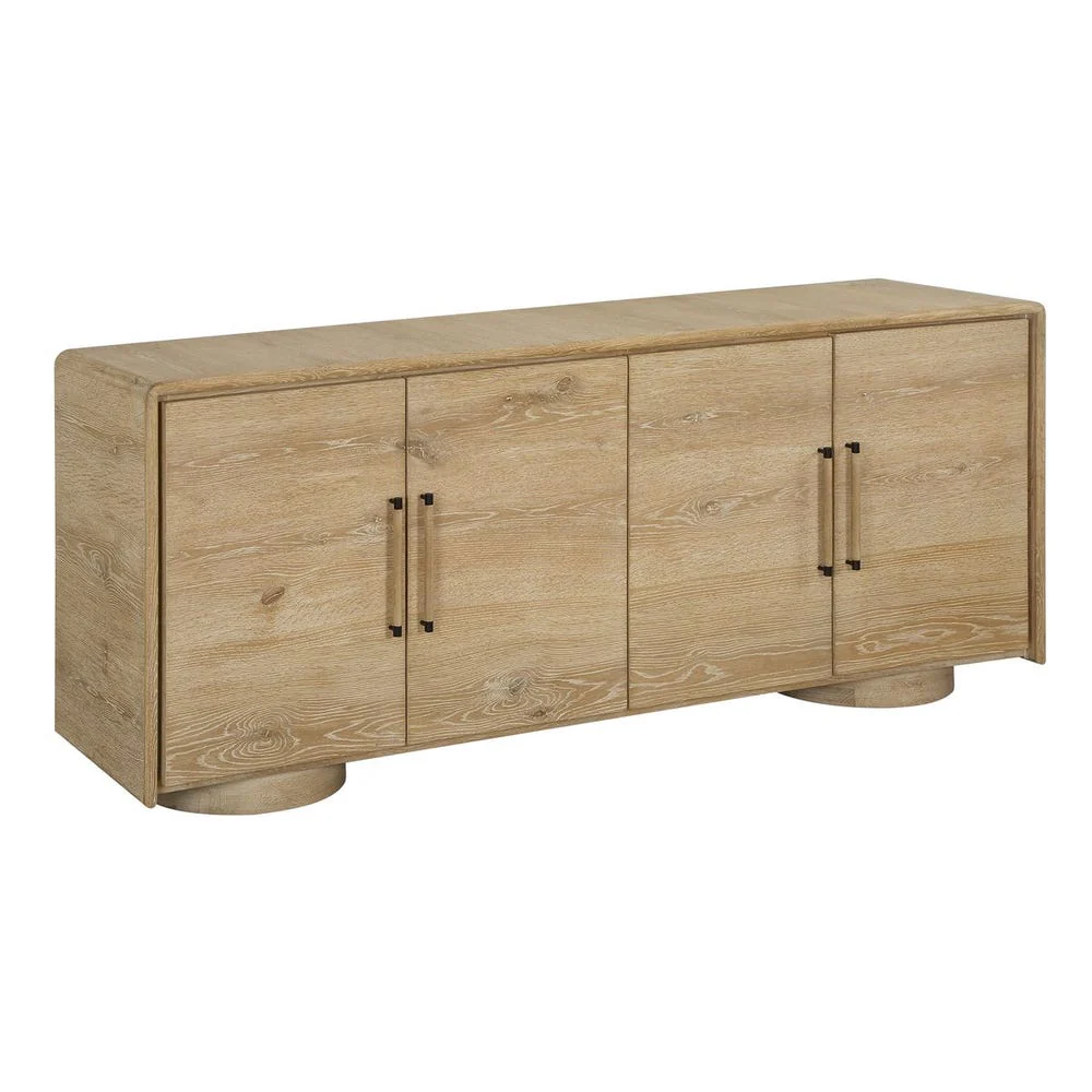 Uttermost Evanston Natural Modern 4 Door Cabinet - Image 5
