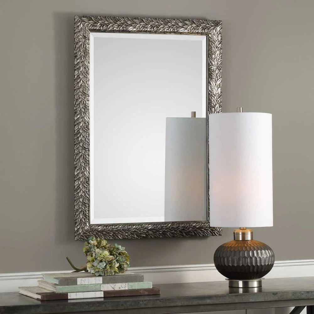 Uttermost Evelina Burnished Metallic Silver Mirror - Image 2