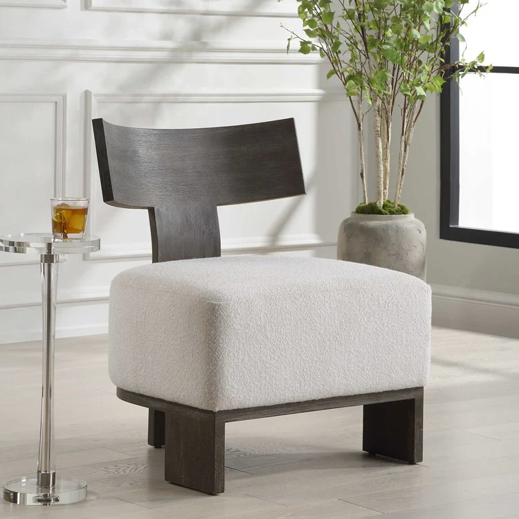 Uttermost Finlay Klismos Design Accent Chair - Image 3