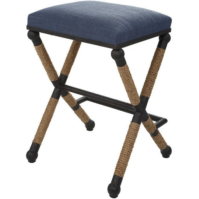 Uttermost Firth Navy Performance Fabric Counter Stool - Image 4