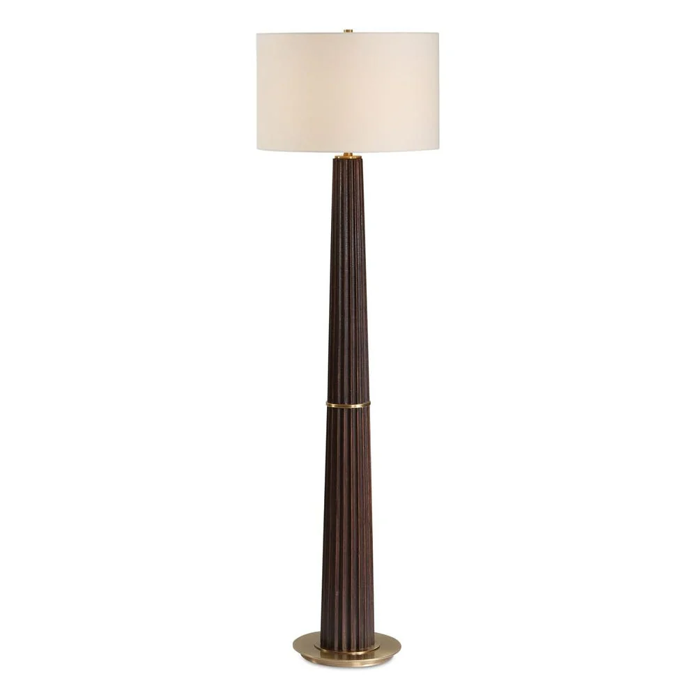 Uttermost Forage Dark Stained Oak Wood Floor Lamp - Image 3