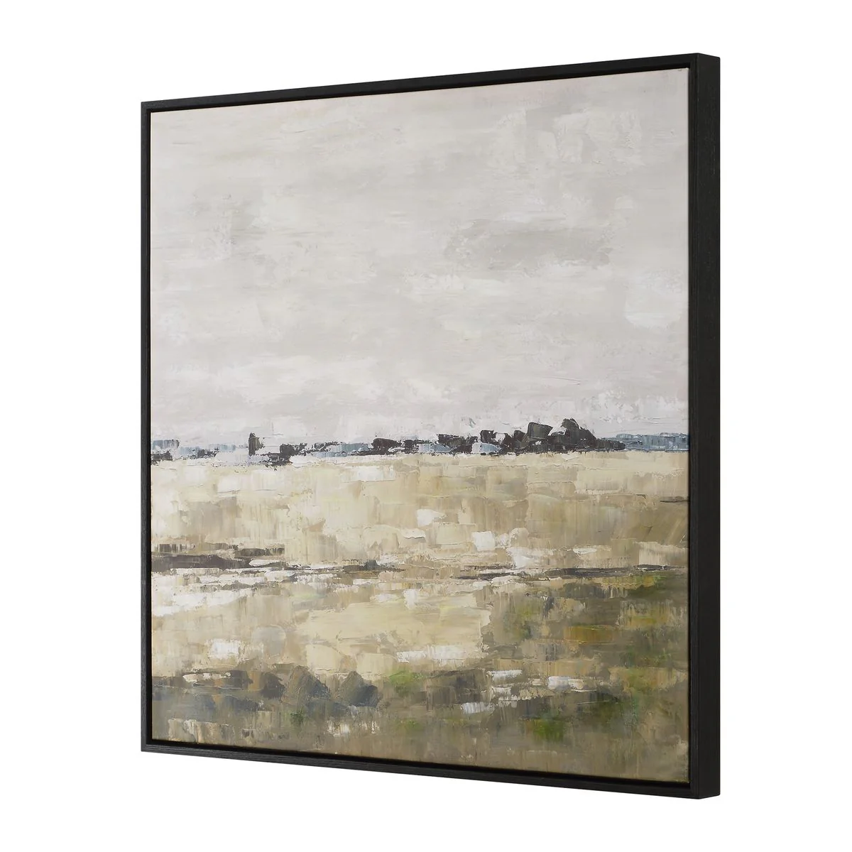 Uttermost Fragment Hand Painted Canvas With Black Frame - Image 3