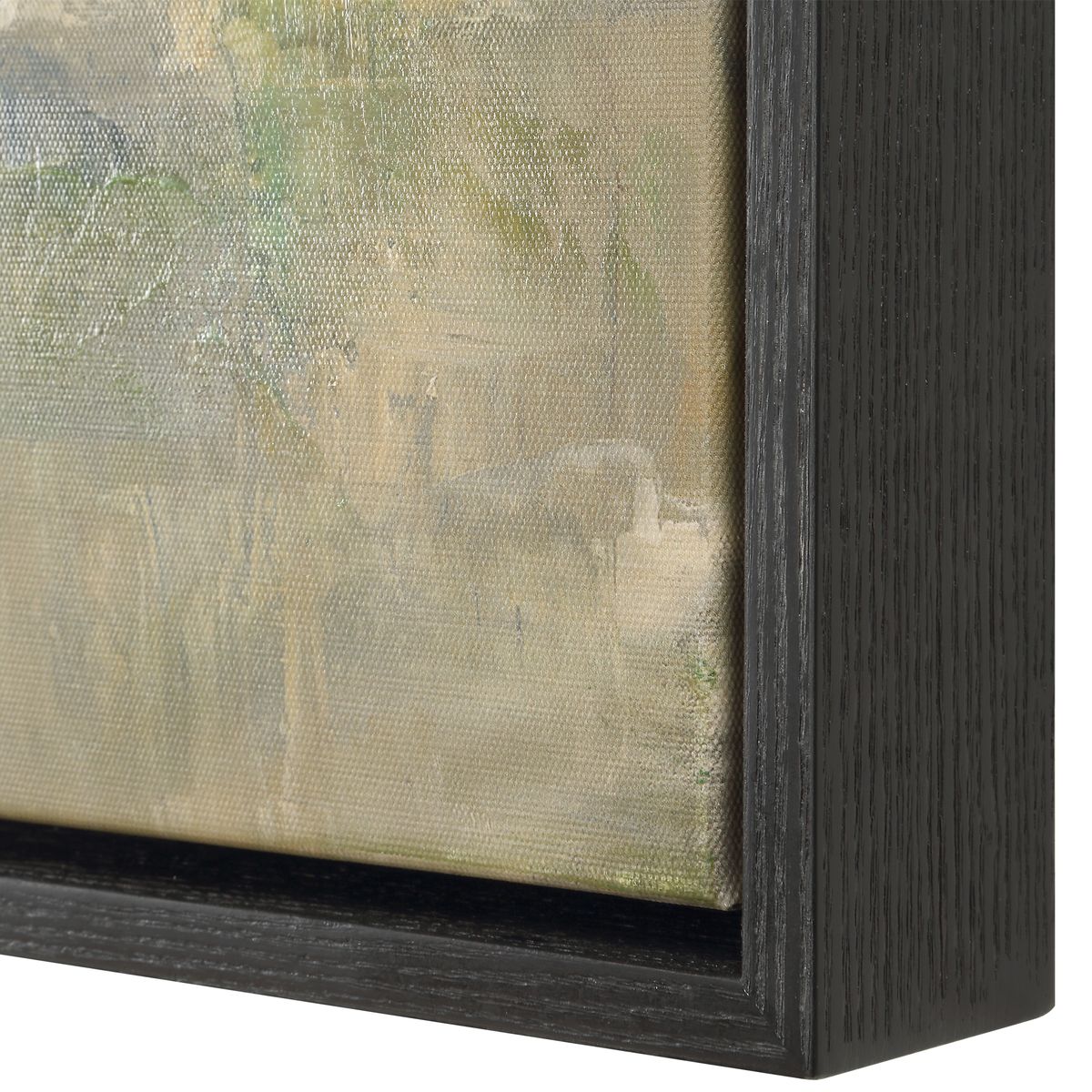 Uttermost Fragment Hand Painted Canvas With Black Frame - Image 4