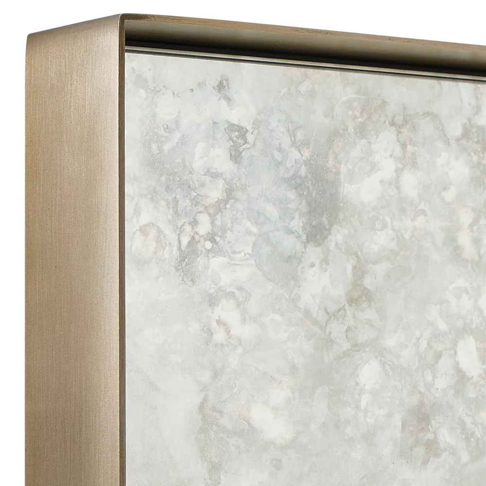 Uttermost Fredric Decorative Brushed Brass Square Mirror - Image 5