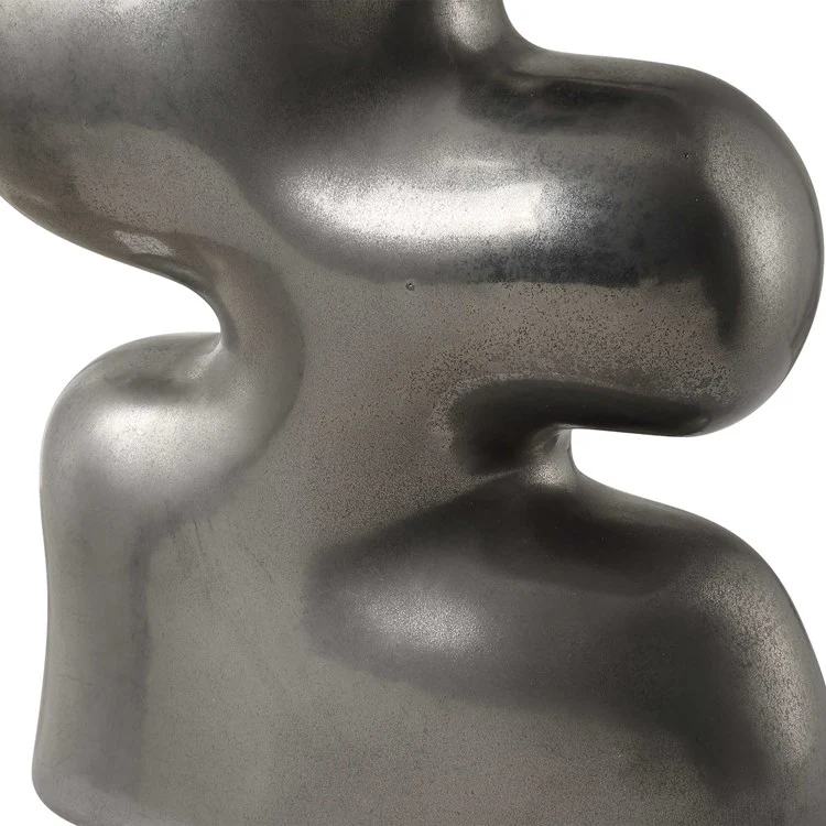 Uttermost Free Flowing Nickel Glaze Modern Set of 2 Vases - Image 6