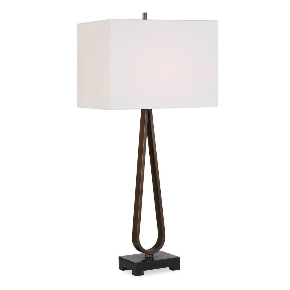 Uttermost Galloway Dark Bronzed Table Lamp - Image 4