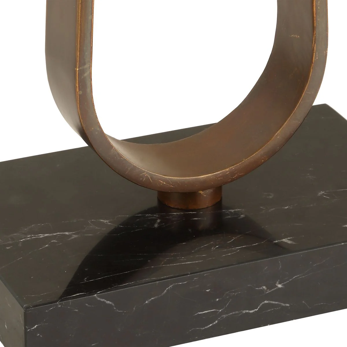 Uttermost Galloway Slim Dark Bronze Floor Lamp With White Linen Shade - Image 6