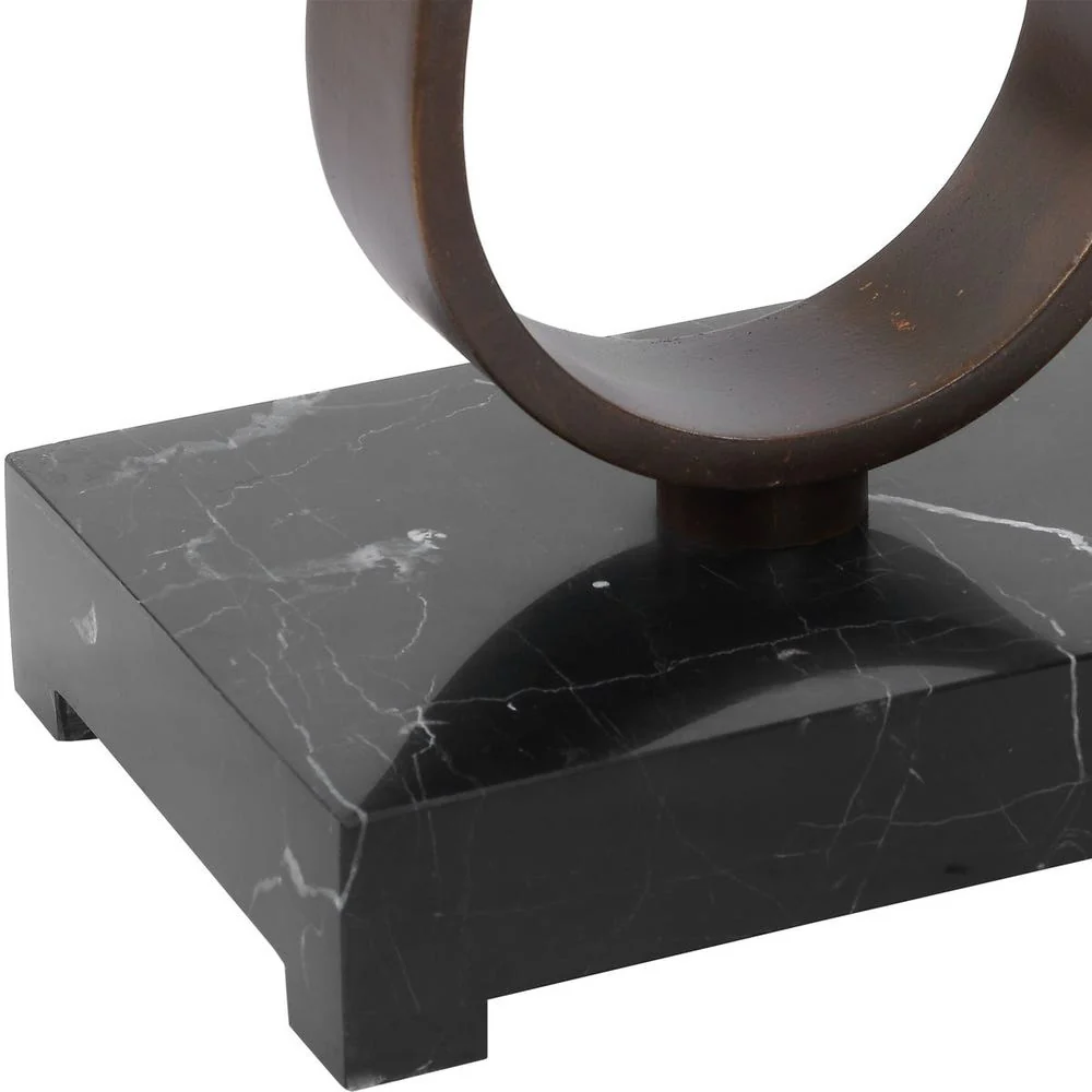 Uttermost Galloway Slim Dark Bronzed Accent Table - Image 9
