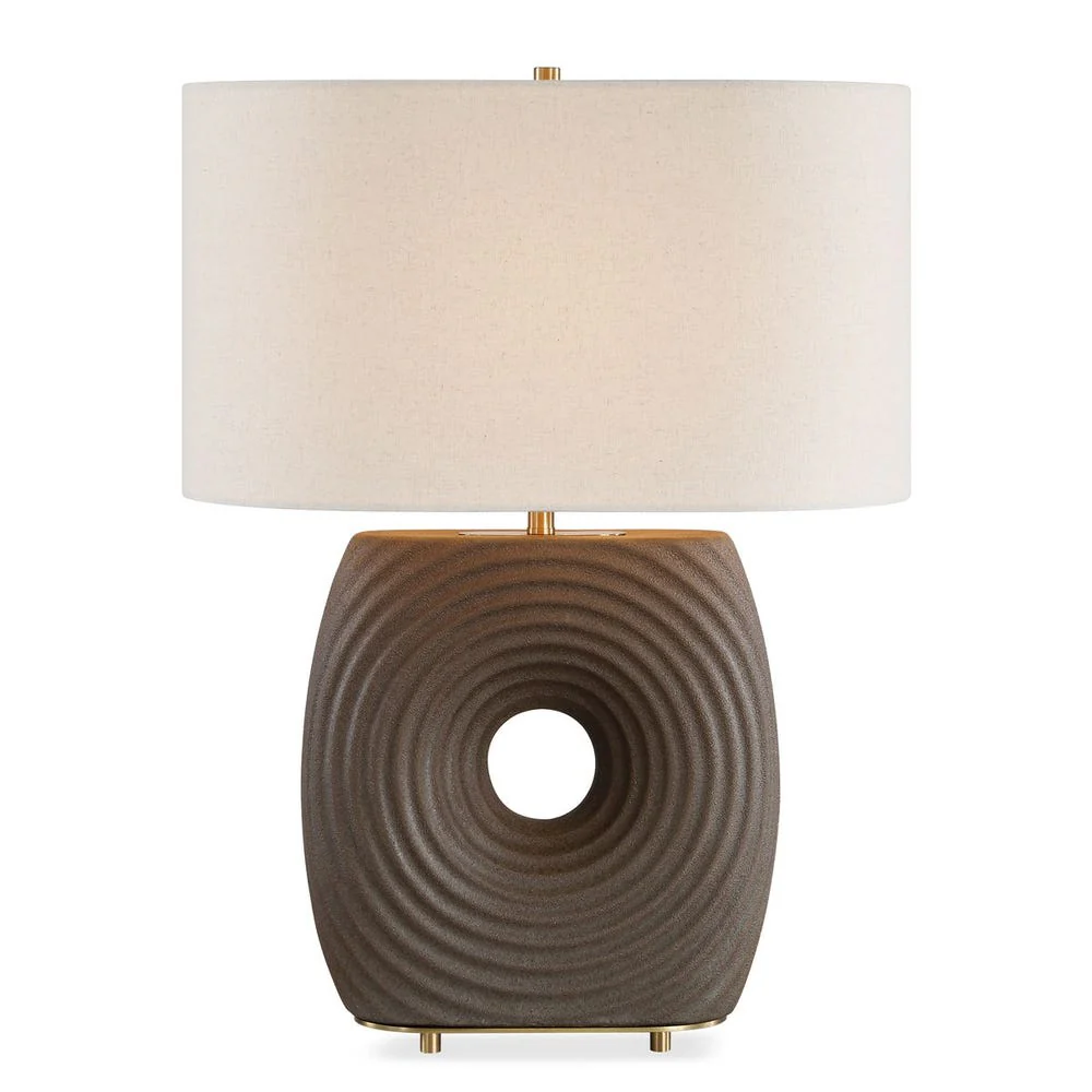 Uttermost Geno Warm Coffee Brown Matte Table Lamp - Image 2