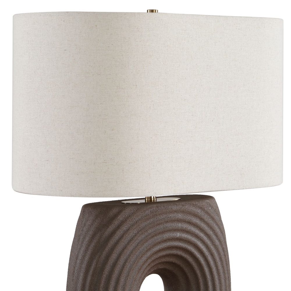 Uttermost Geno Warm Coffee Brown Matte Table Lamp - Image 5