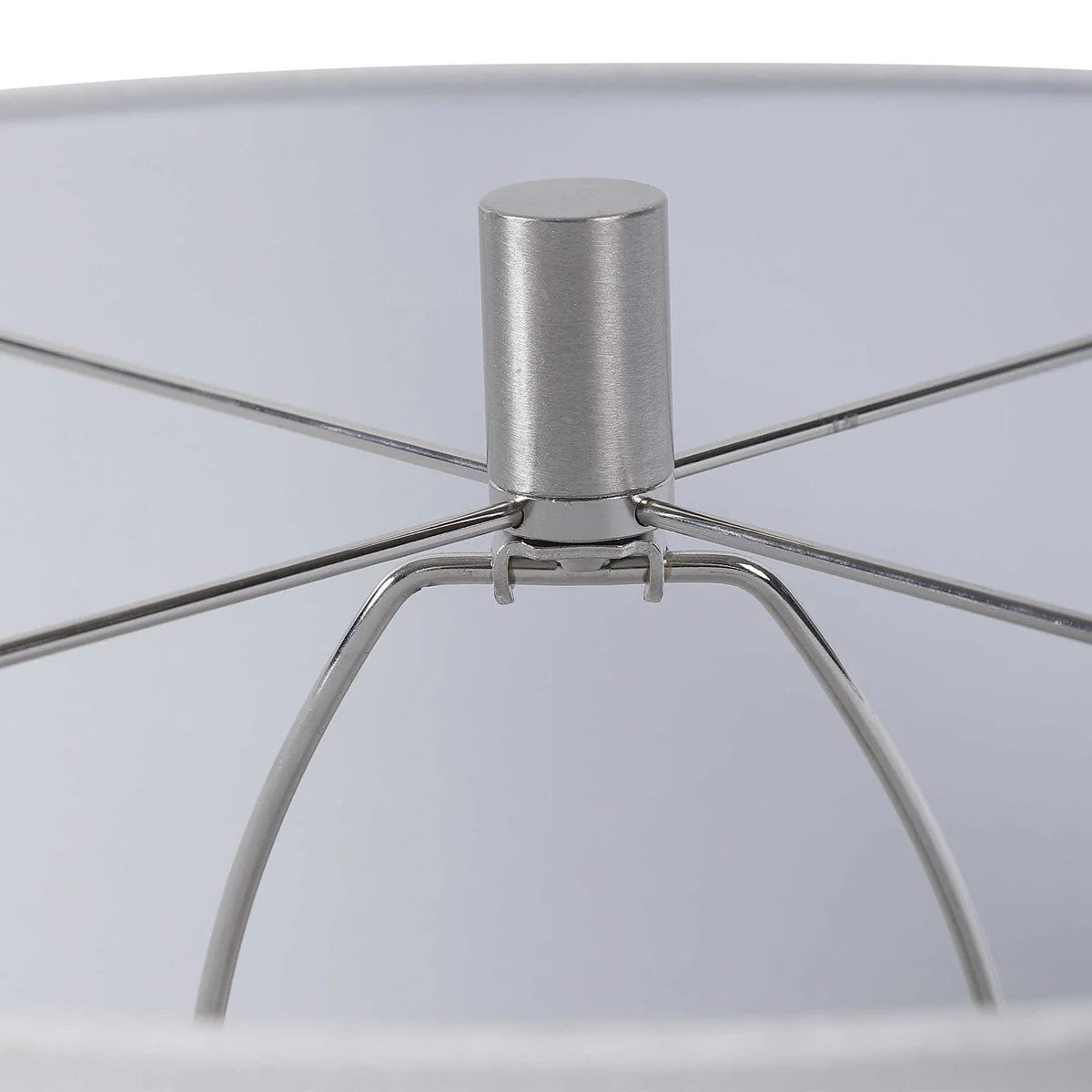 Uttermost Geometry Emerald Green Glazed Ceramic Table Lamp With White Linen Shade - Image 7