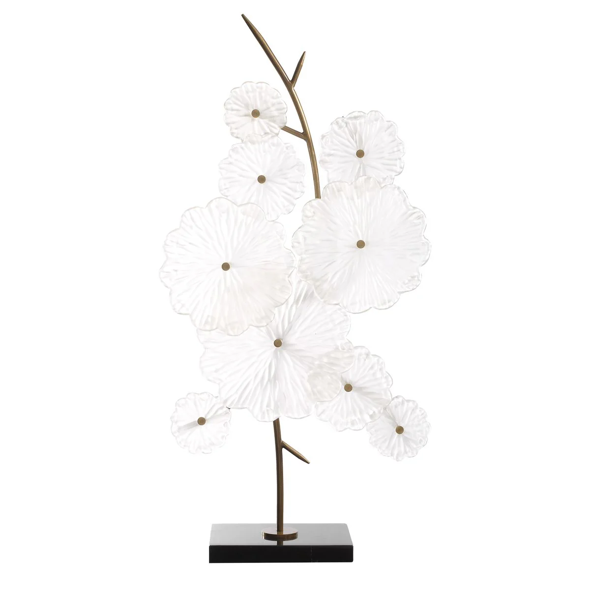 Uttermost Glass Floral Garden Glass Sculpture - Image 5
