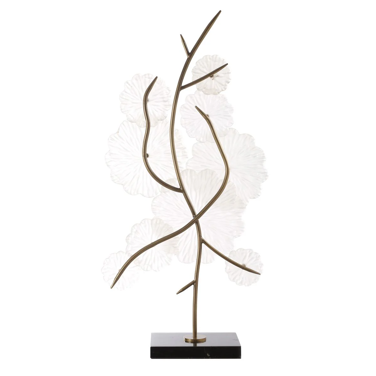 Uttermost Glass Floral Garden Glass Sculpture - Image 6