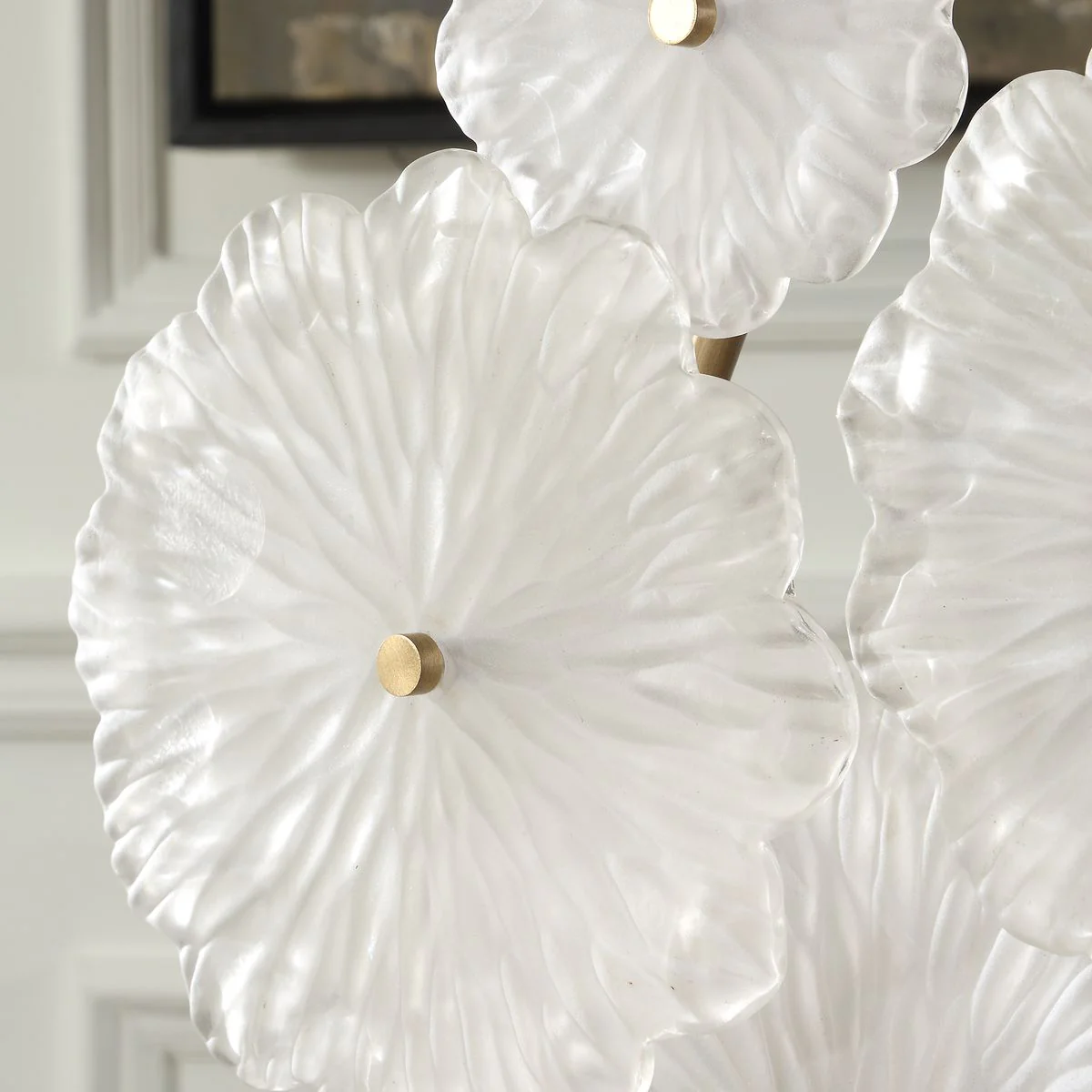 Uttermost Glass Floral Garden Glass Sculpture - Image 7