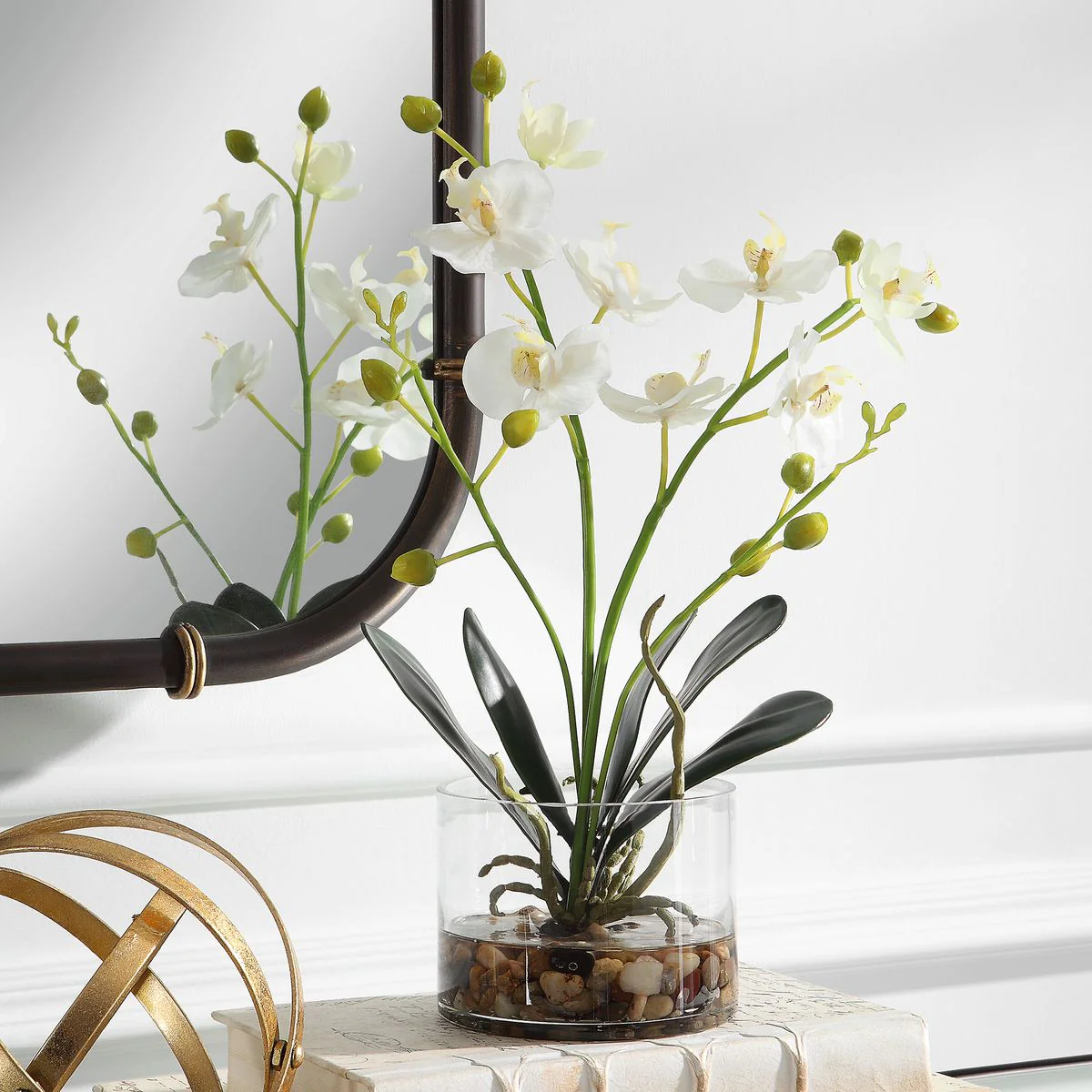 Uttermost Glory Orchid, White Botanicals - Image 3