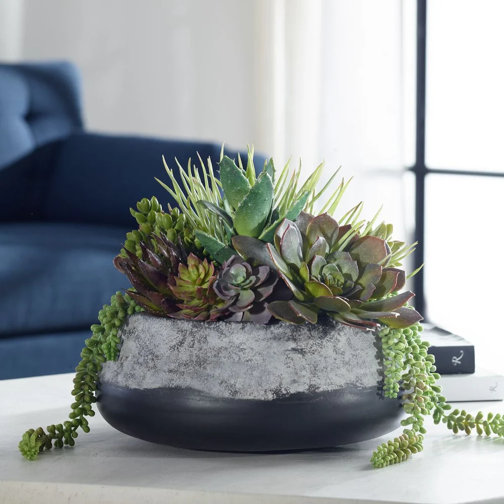 Uttermost Gobi Succulent Centerpiece Botanicals