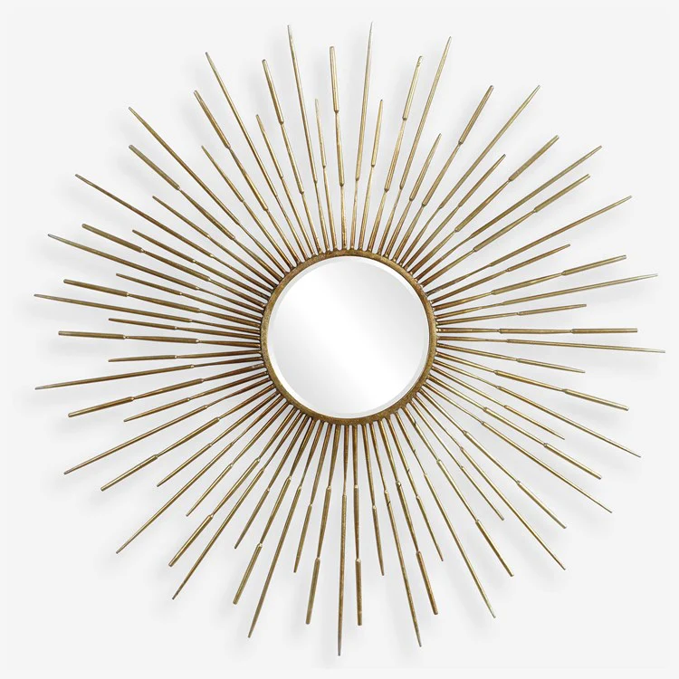 Uttermost Golden Rays Starburst Gold Round Mirror - Image 3