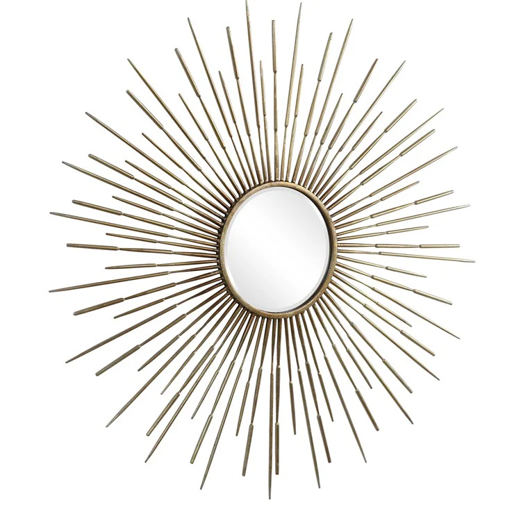Uttermost Golden Rays Starburst Gold Round Mirror - Image 5
