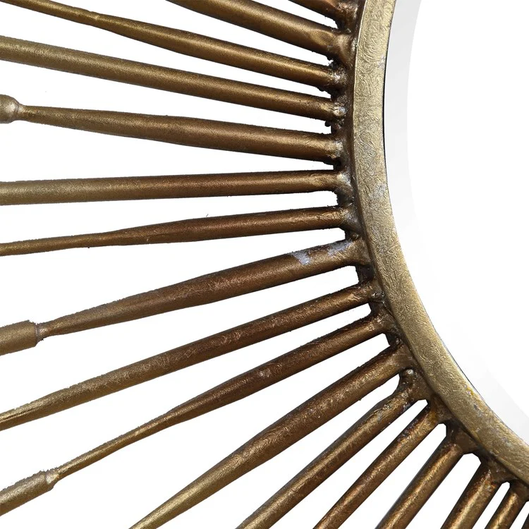 Uttermost Golden Rays Starburst Gold Round Mirror - Image 6