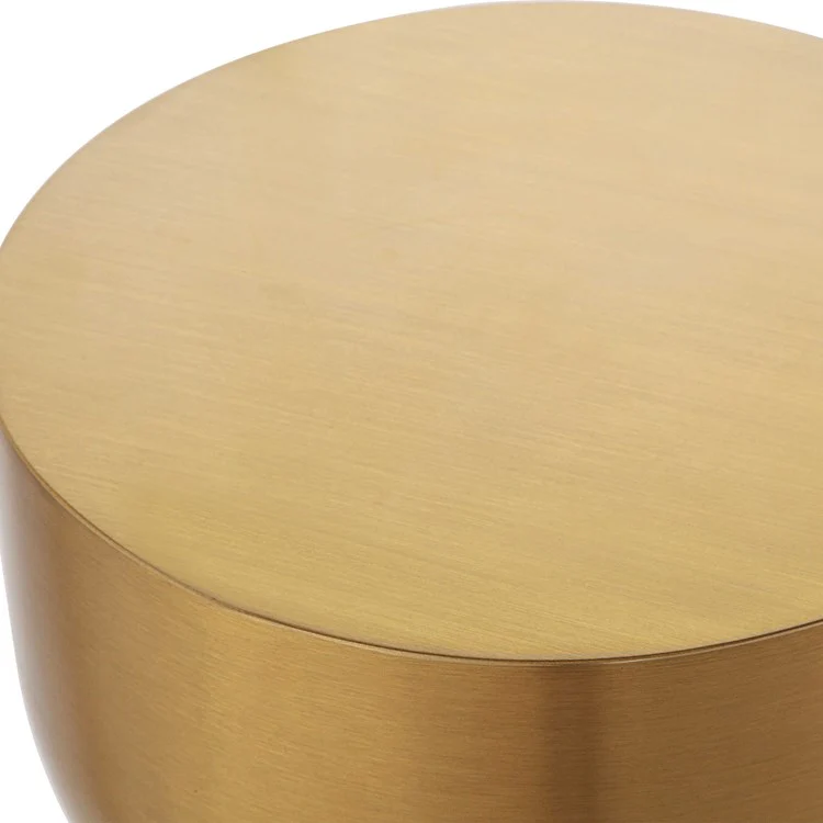 Uttermost Golden Vessel Round Accent Table - Image 4