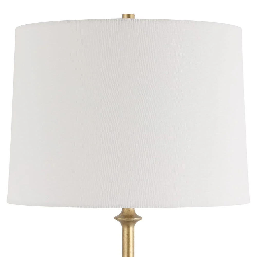 Uttermost Good As Gold Buffet Lamp With White Linen Shade - Image 5
