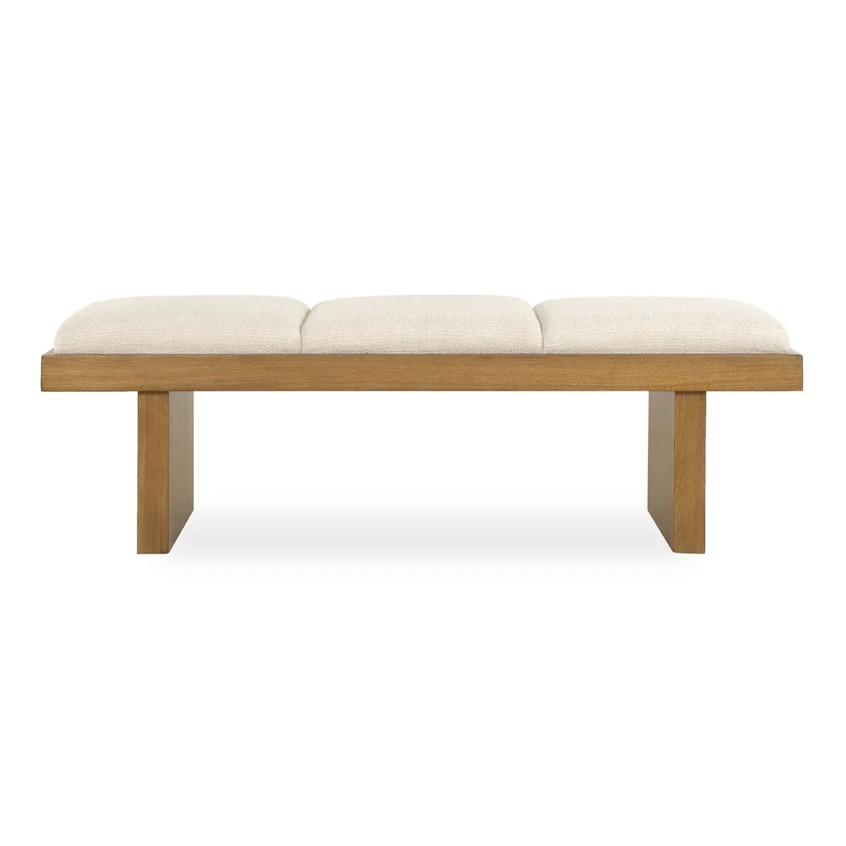 Uttermost Haden Ivory Boucle Bench - Image 3