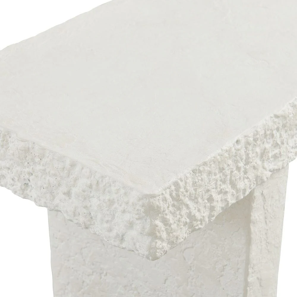 Uttermost Hagen Limestone Glass Reinforced Concrete Console Table ~ Indoor And Outdoor Use - Image 5