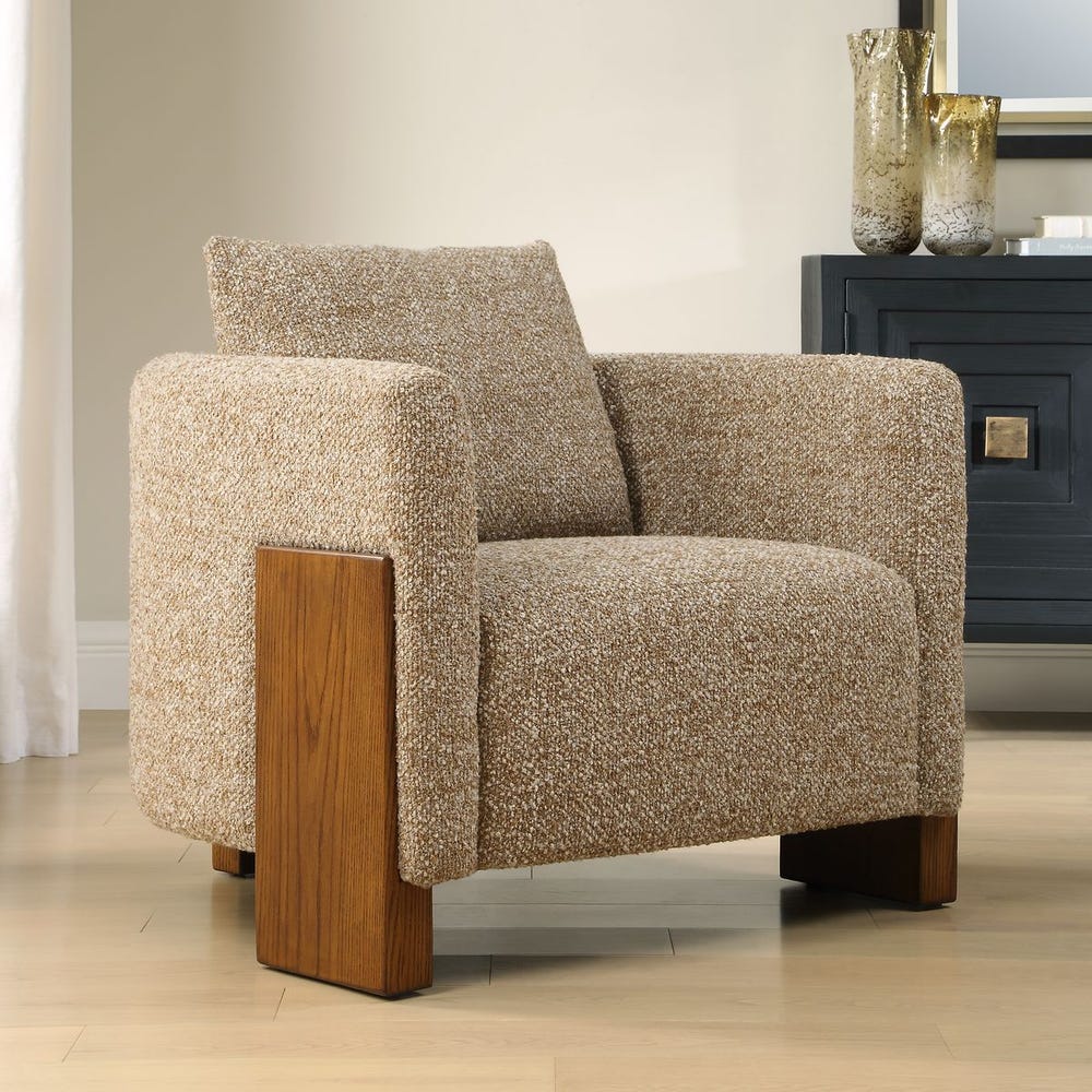 Uttermost Halligan Rich Walnut Accent Chair - Image 2
