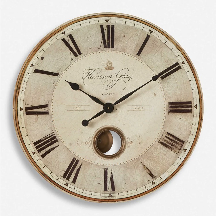 Uttermost Harrison Gray 30” Wall Clock