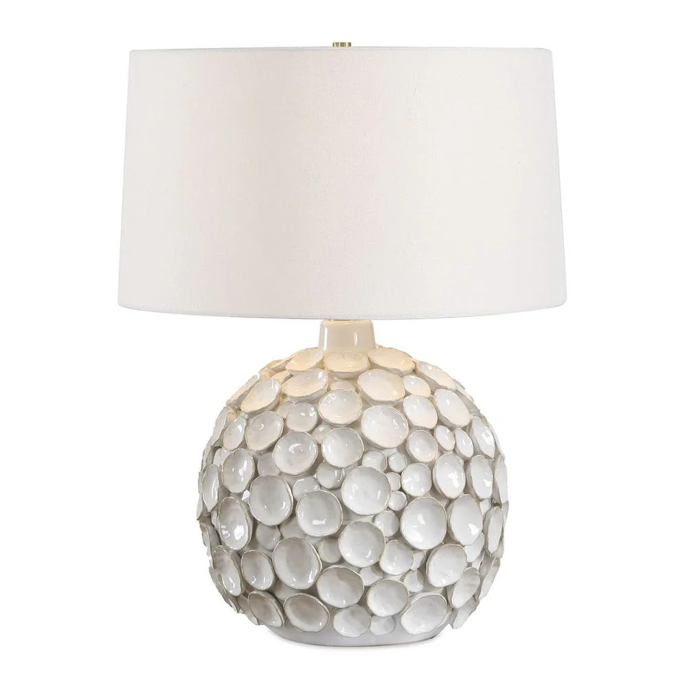 Uttermost Hartley Warm White Glazed Table Lamp - Image 3