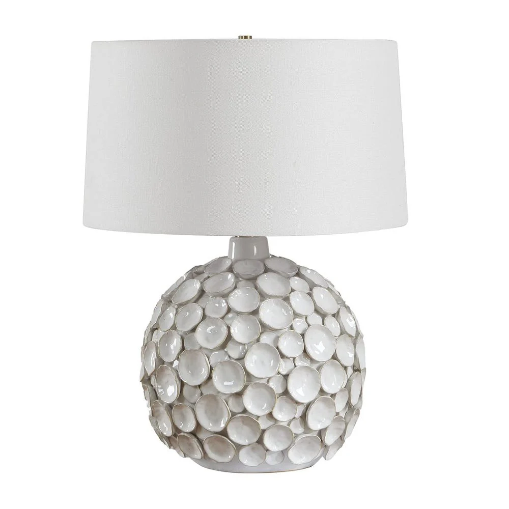 Uttermost Hartley Warm White Glazed Table Lamp - Image 4