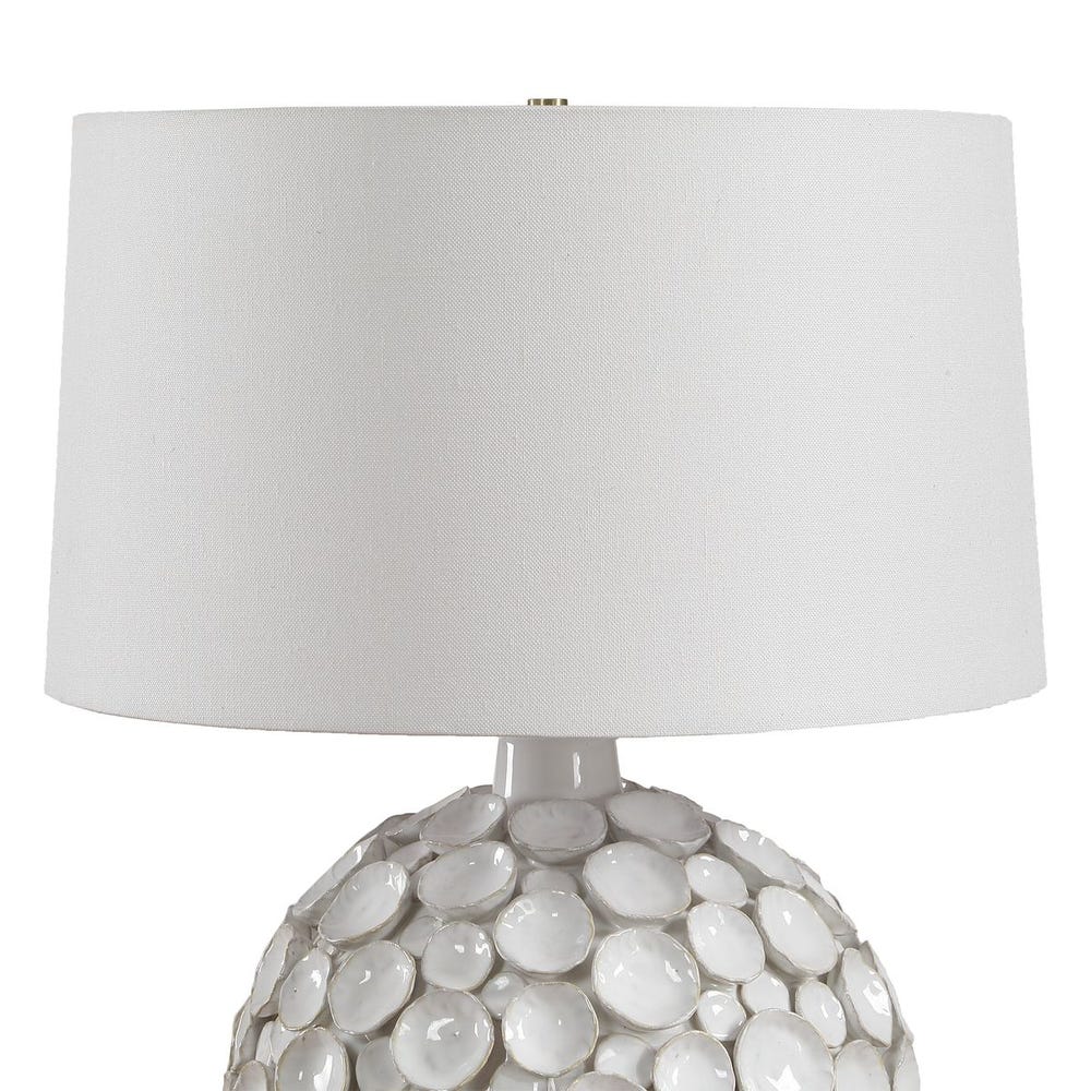 Uttermost Hartley Warm White Glazed Table Lamp - Image 5