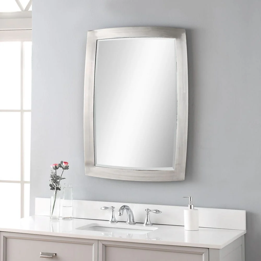 Uttermost Haskill Brushed Nickel Iron Mirror - Image 2