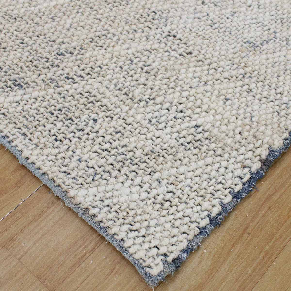 Uttermost Hayden Hand Woven Ivory and Blue Denim Jute Rug ~ 6 x 9 - Image 5