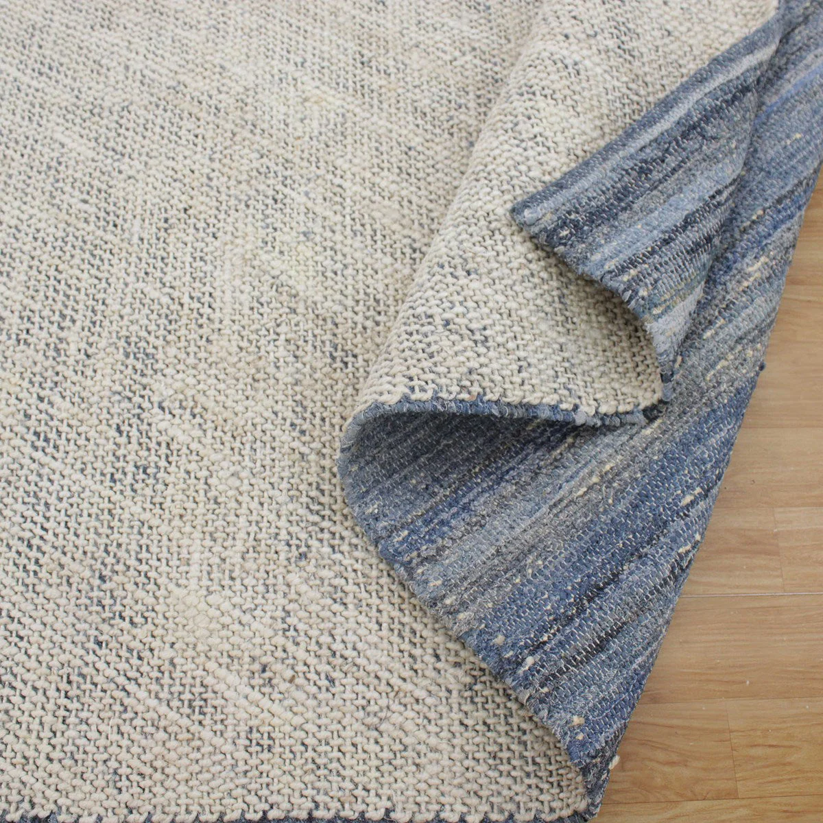 Uttermost Hayden Hand Woven Ivory and Blue Denim Jute Rug ~ 8' x 10' - Image 5