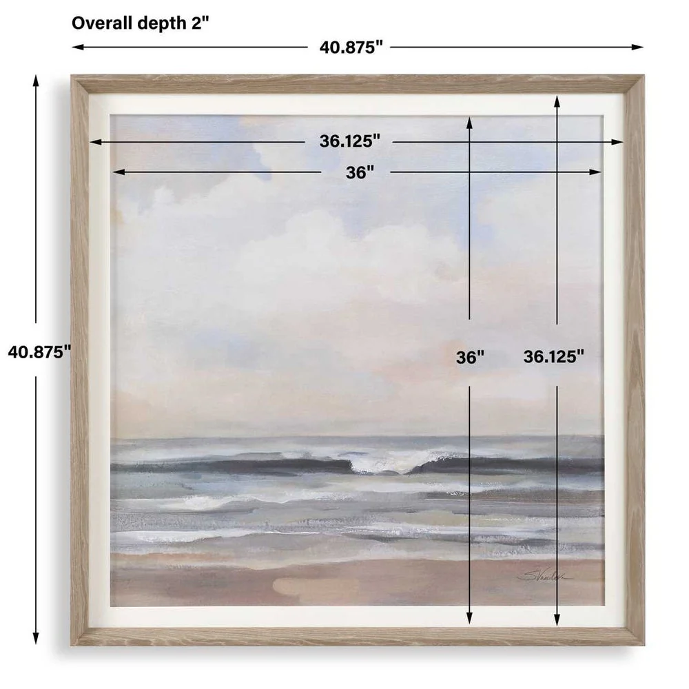 Uttermost Coastal Soft Haze Framed Print - Image 7