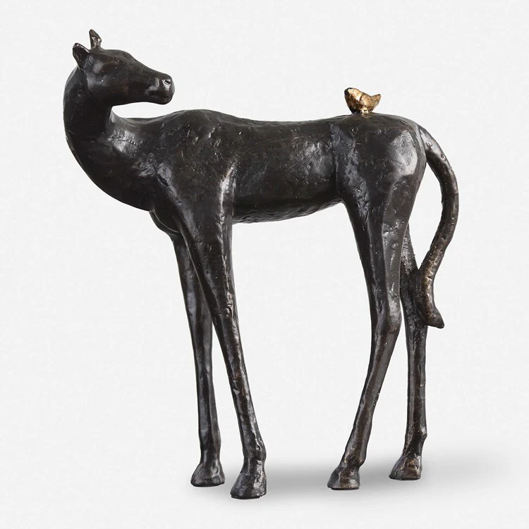 Uttermost Hello Friend Cast Iron Horse Sculpture - Image 3