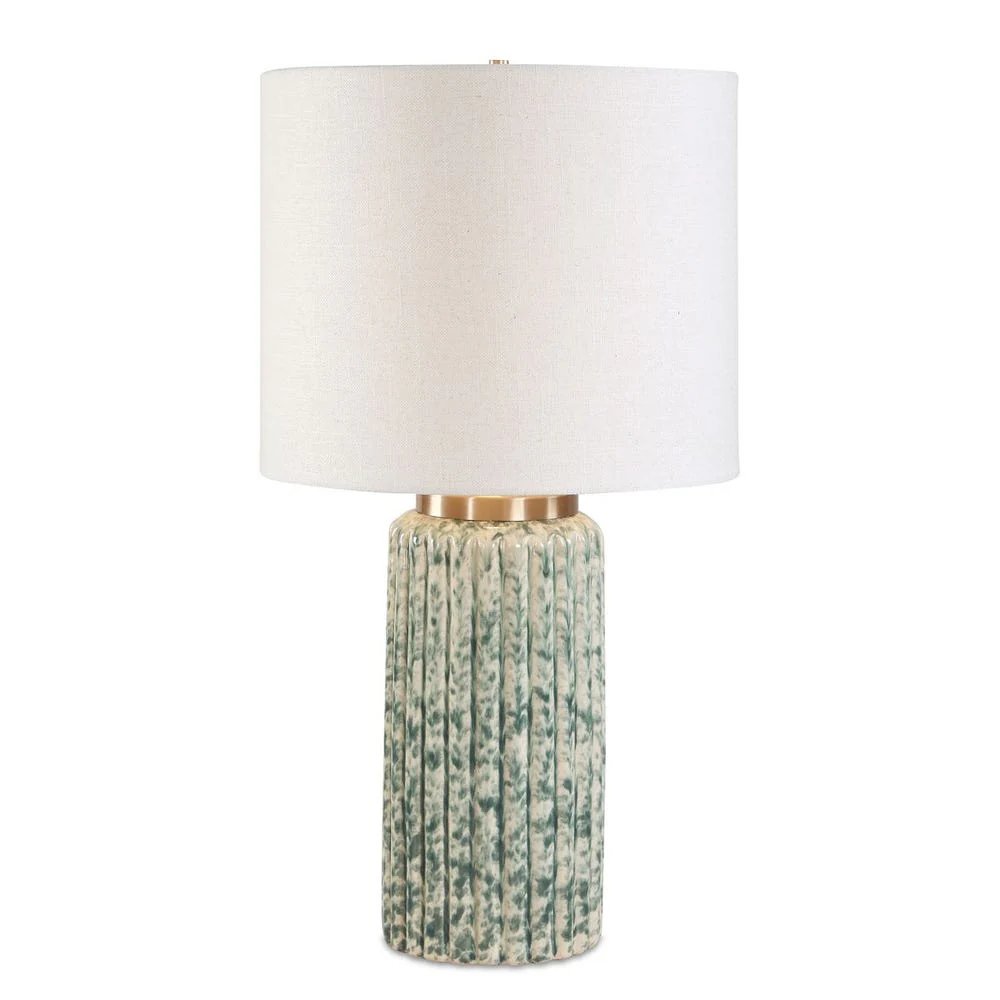 Uttermost Hensley Ivory And Moss Green Table Lamp - Image 3