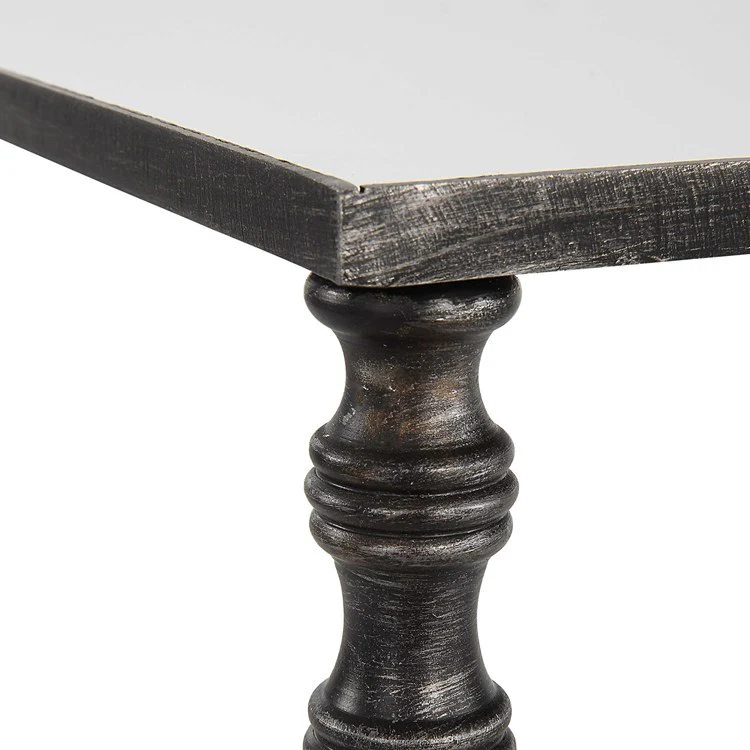 Uttermost Henzler Mirrored Top With Black Iron Coffee Table - Image 6