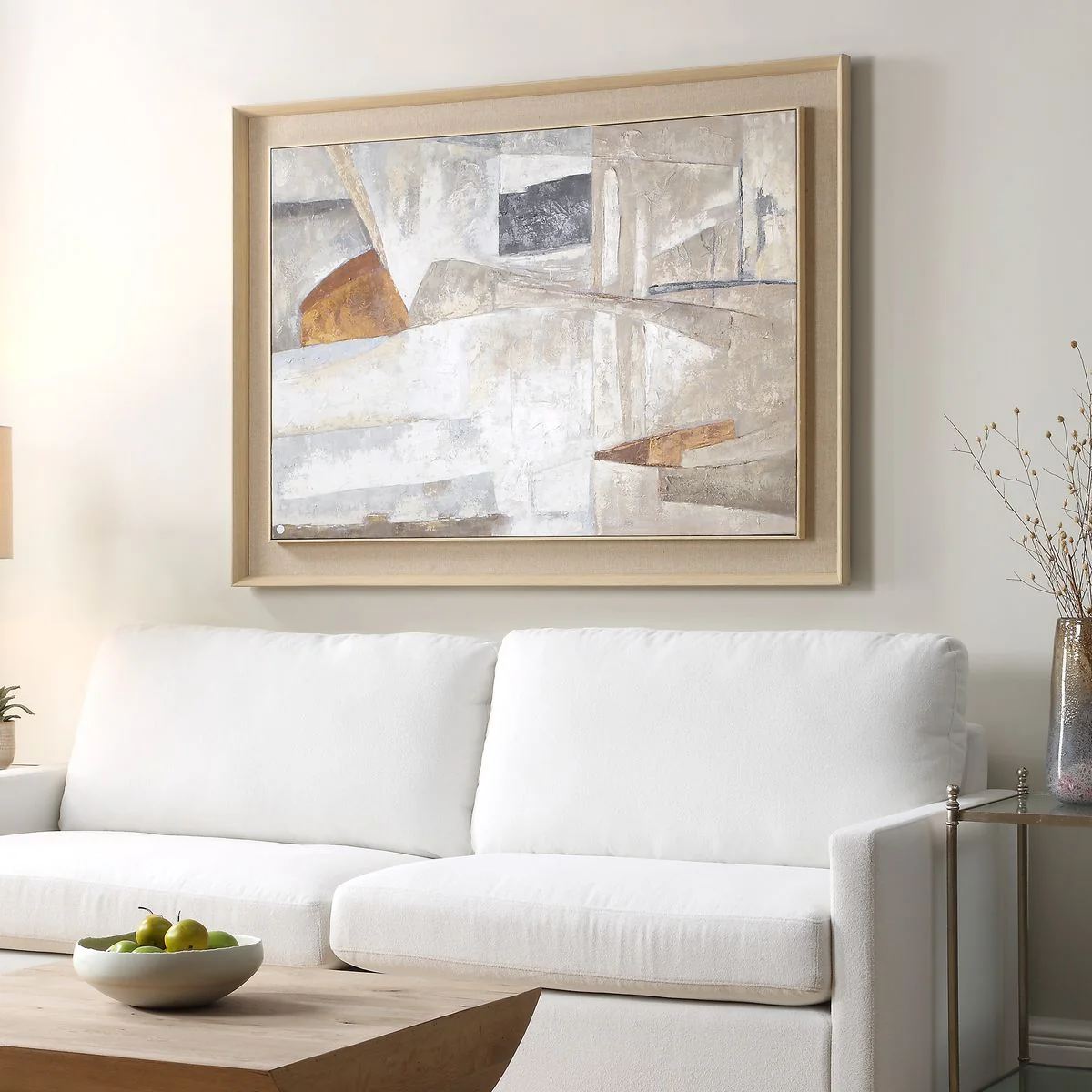 Uttermost Hide & Seek Hand Painted Canvas With Natural Wood Frame - Image 2