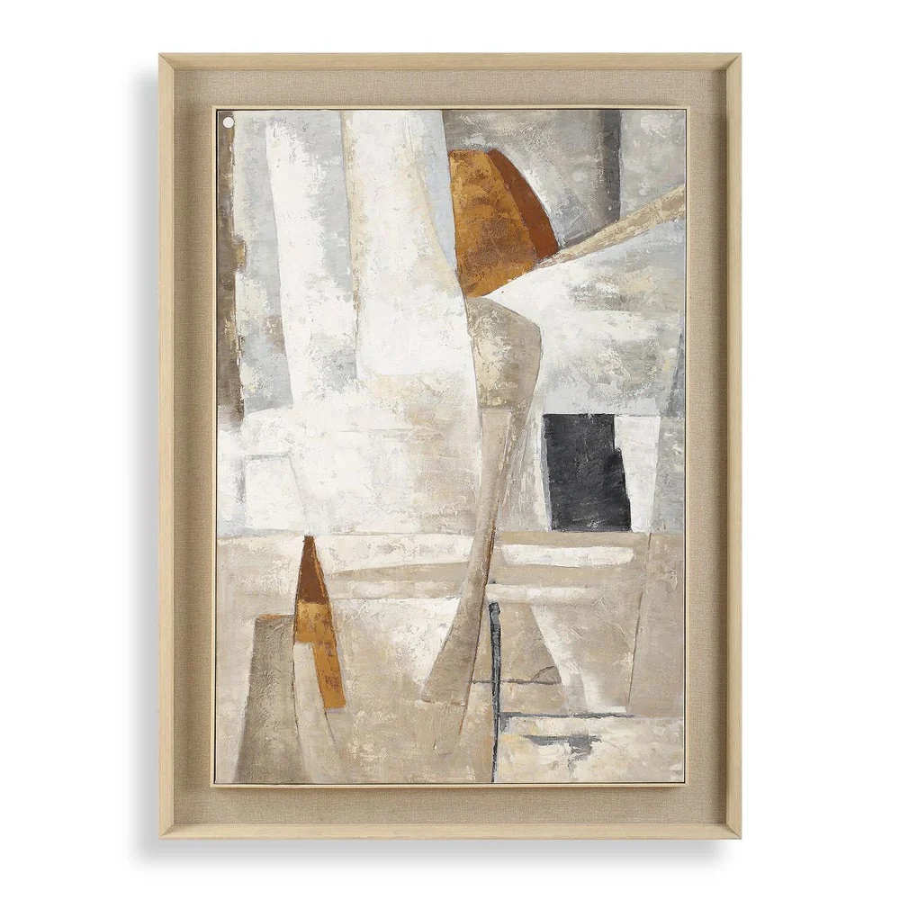 Uttermost Hide & Seek Hand Painted Canvas With Natural Wood Frame - Image 6